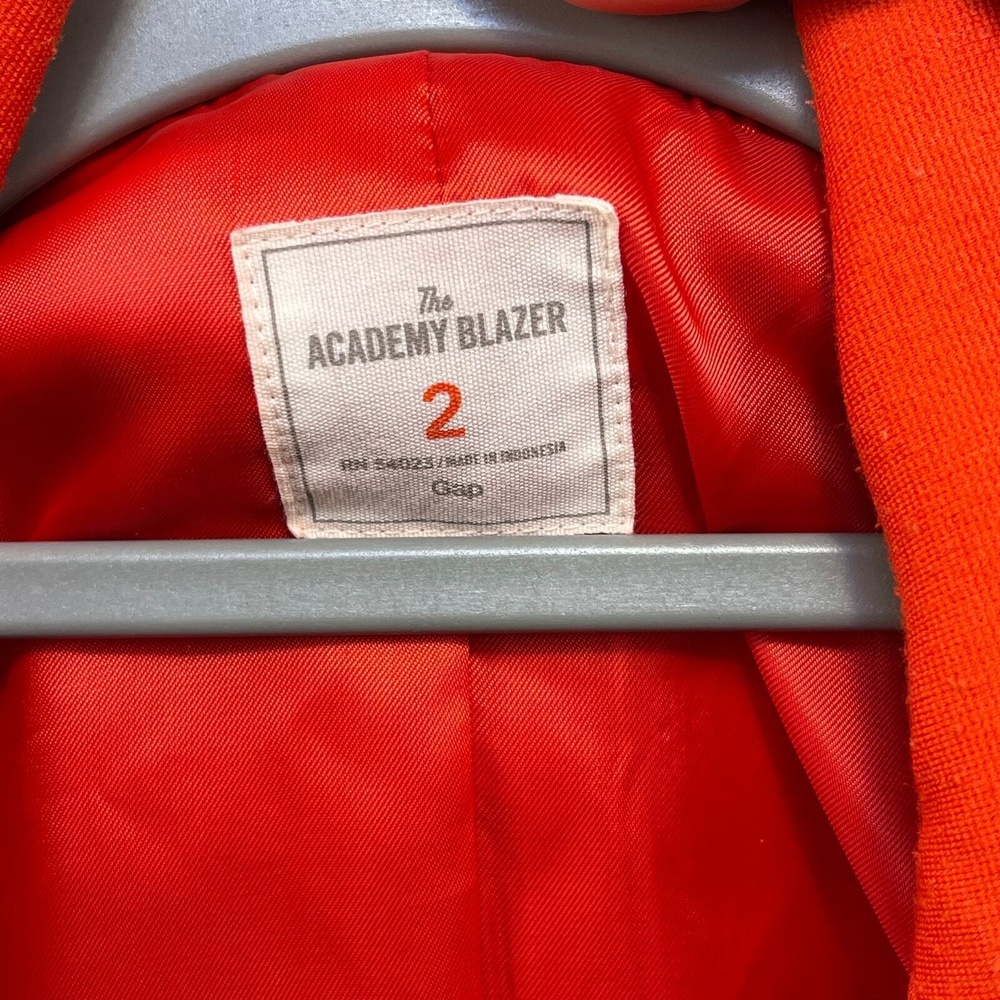 Women's Red Vermillion Gap Academy Blazer Size 2 - Picture 3 of 3